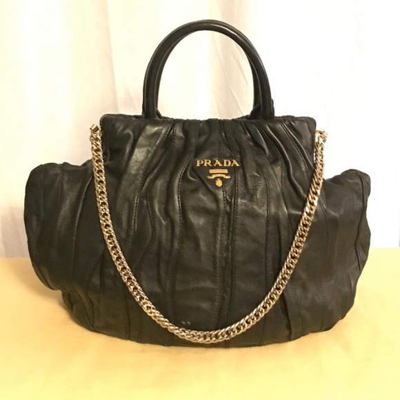 Prada Handbags - PRADA SS 2008 Waves Nappa Fairy Satchel Bag